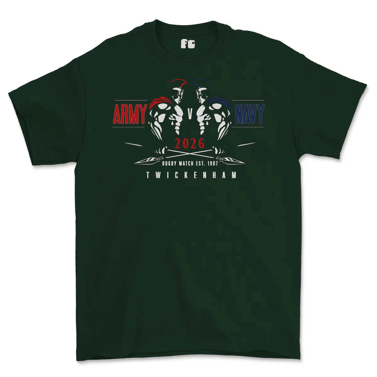 Army V Navy 2026 Gladiators Printed T-Shirt - Image 4