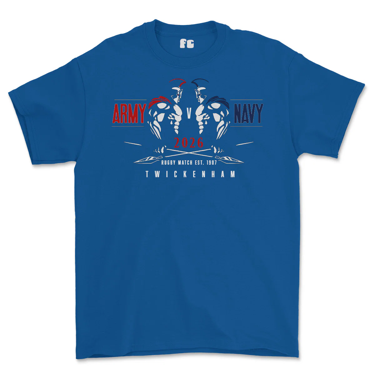 Army V Navy 2026 Gladiators Printed T-Shirt - Image 5