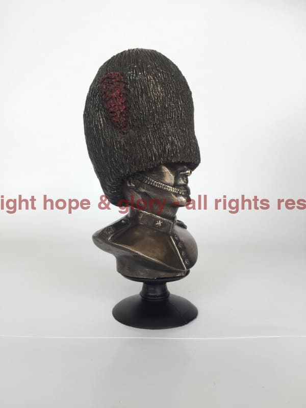 Coldstream Guards Bust Cold Cast Bronze Military Statue Sculpture - Image 4