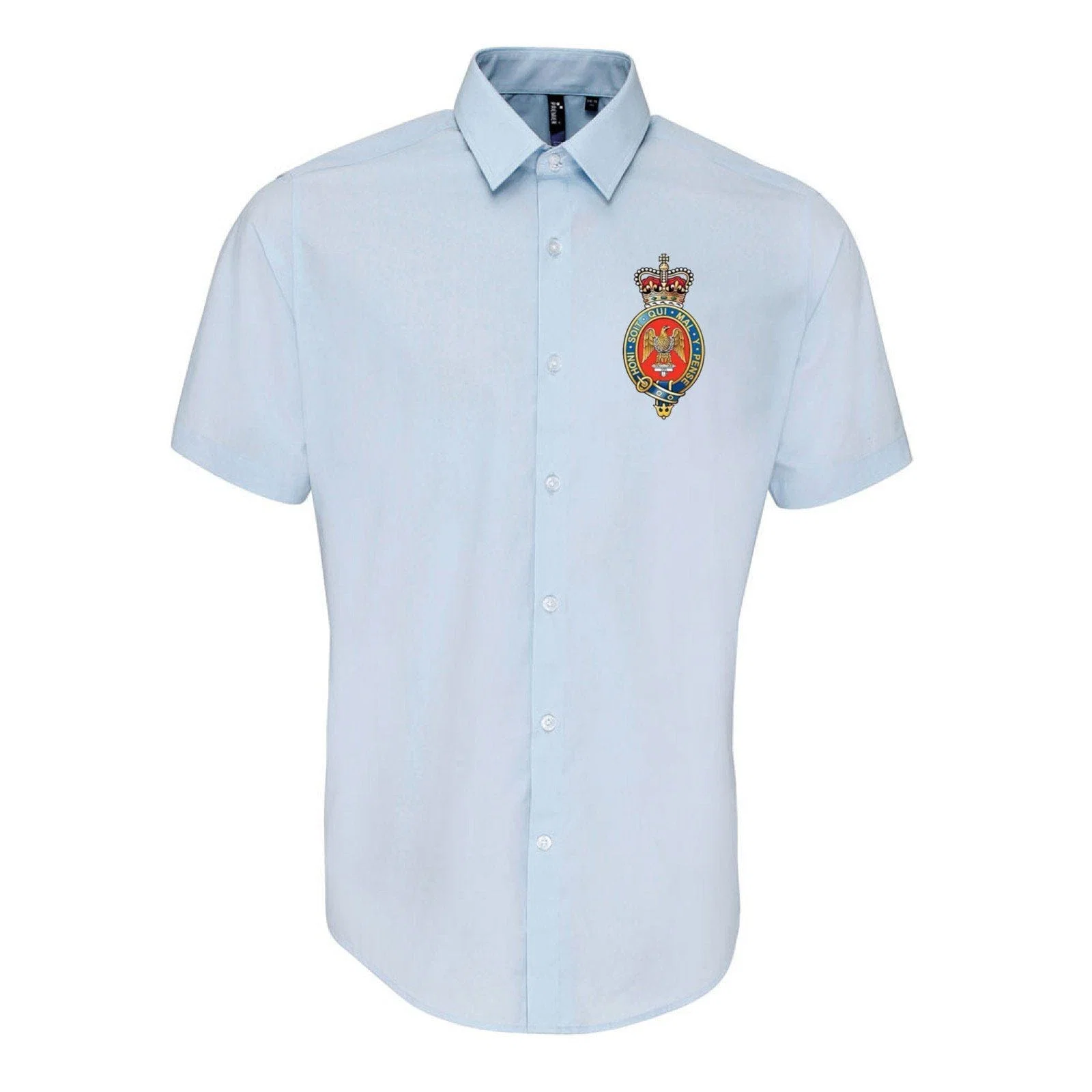 ARMED FORCES ARMY NAVY RAF Embroidered Short Sleeve Oxford Shirt - Image 3