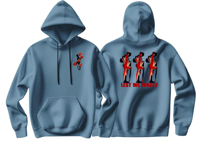 Lest We Forget Double Side Printed Hoodie - Image 9