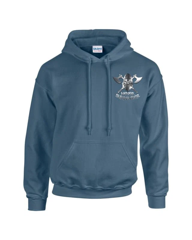 NEVER SURRENDER Embroidered Hoodie - Image 7