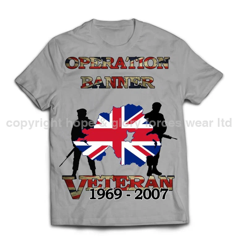 OP Banner Veteran Printed T-Shirt - Image 7