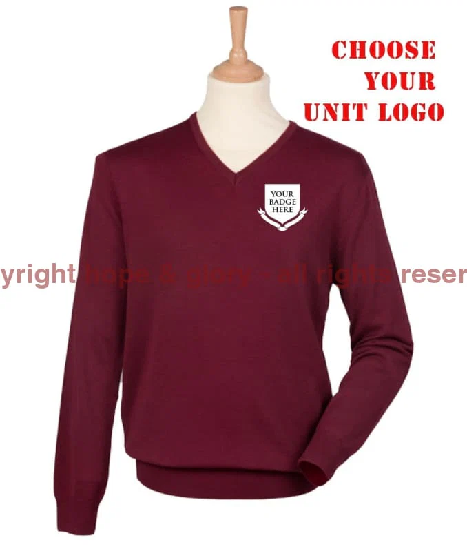 RAF UNITS Lightweight V Neck Sweater (Choose your unit Logo) - Image 12