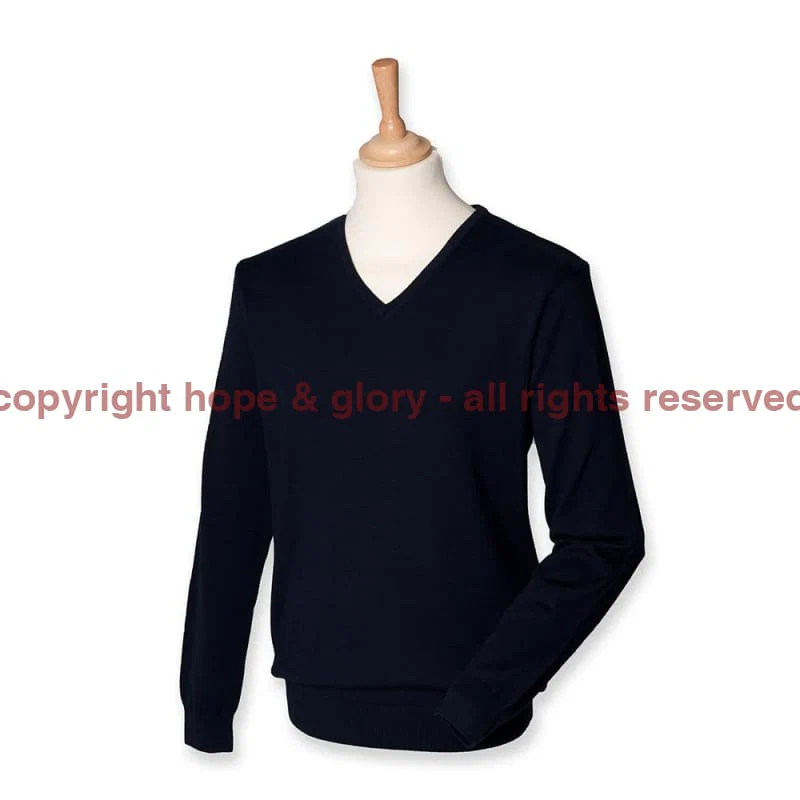 RAF UNITS Lightweight V Neck Sweater (Choose your unit Logo) - Image 4