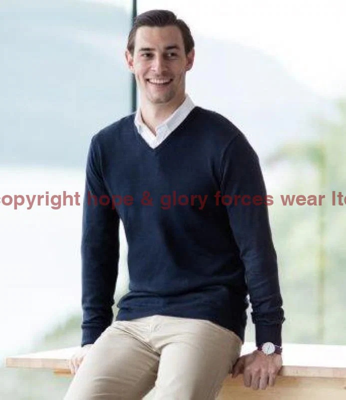 British Army UNITS Regimental Lightweight V Neck Sweater - Image 14