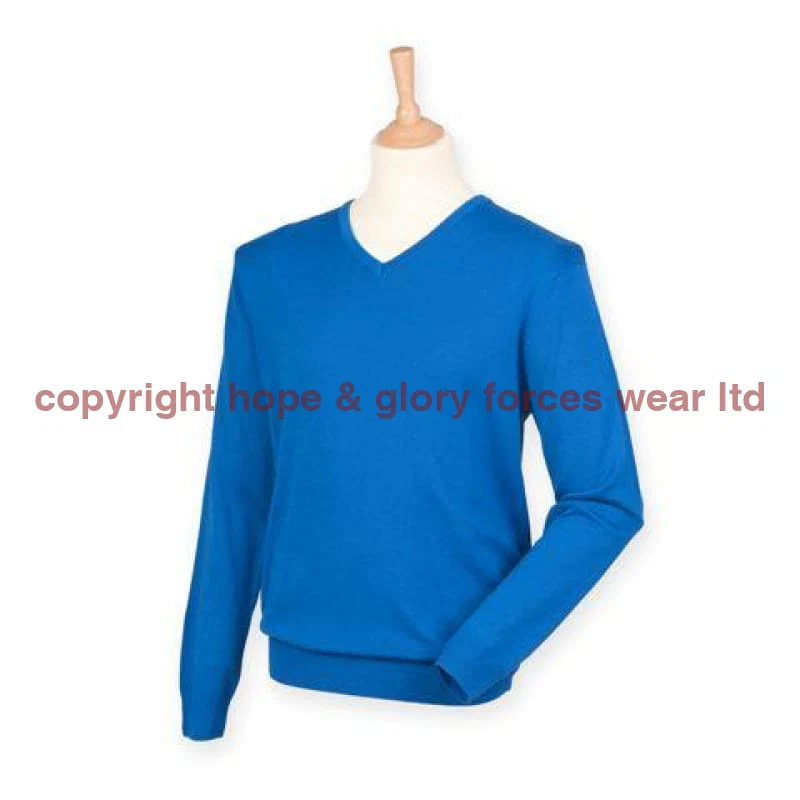 British Army UNITS Regimental Lightweight V Neck Sweater - Image 6