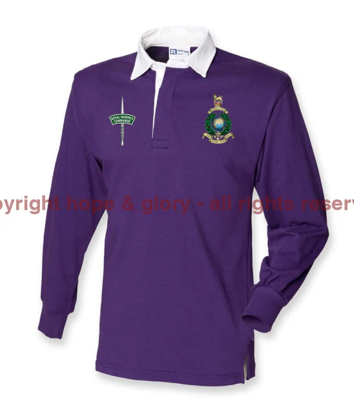 Royal Marines Long Sleeve Men's Rugby Shirt - Image 6