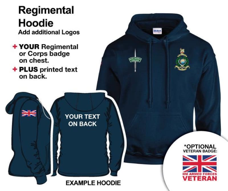 Royal Marines Units Embroidered Hoodie - Image 4