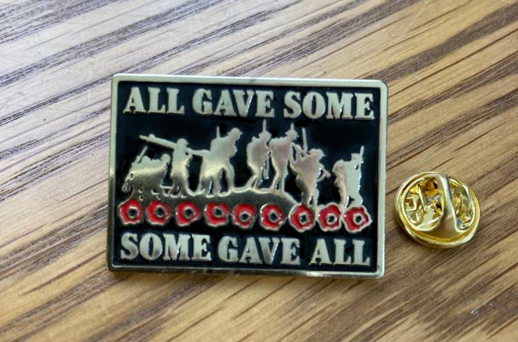 Some Gave All Pin Badge Remembrance Gift - Image 3
