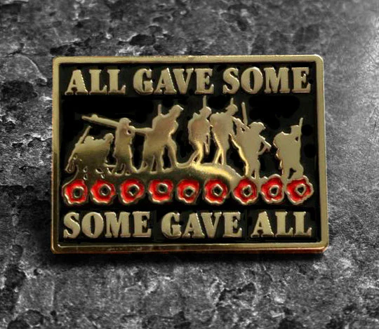 Some Gave All Pin Badge Remembrance Gift - Image 4